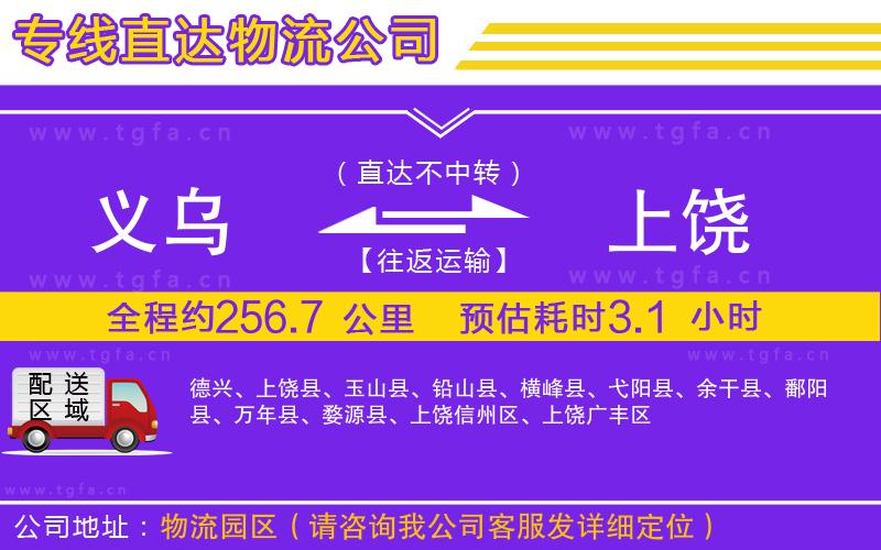 義烏到上饒物流公司