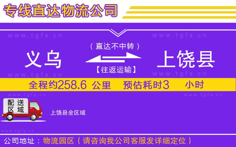 義烏到上饒縣物流專線