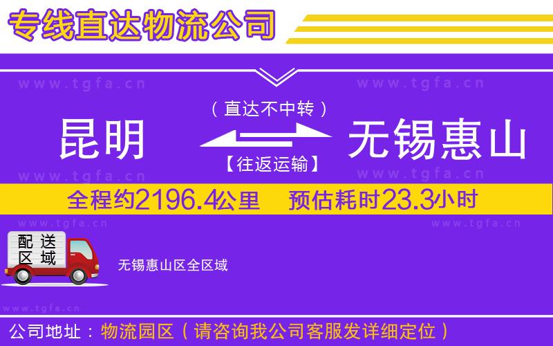 昆明到無錫惠山區(qū)物流專線