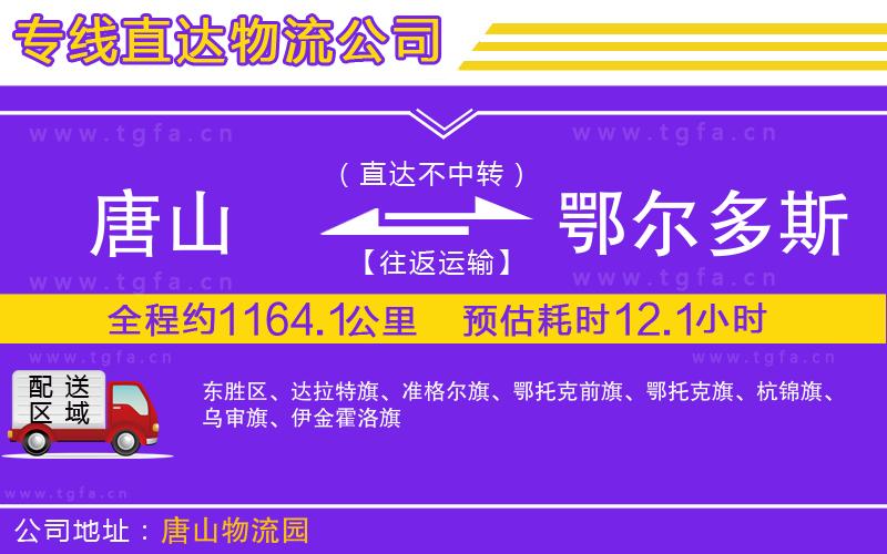 唐山到鄂爾多斯物流專線