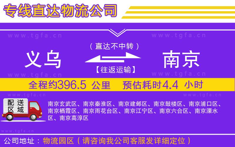 義烏到南京物流專線