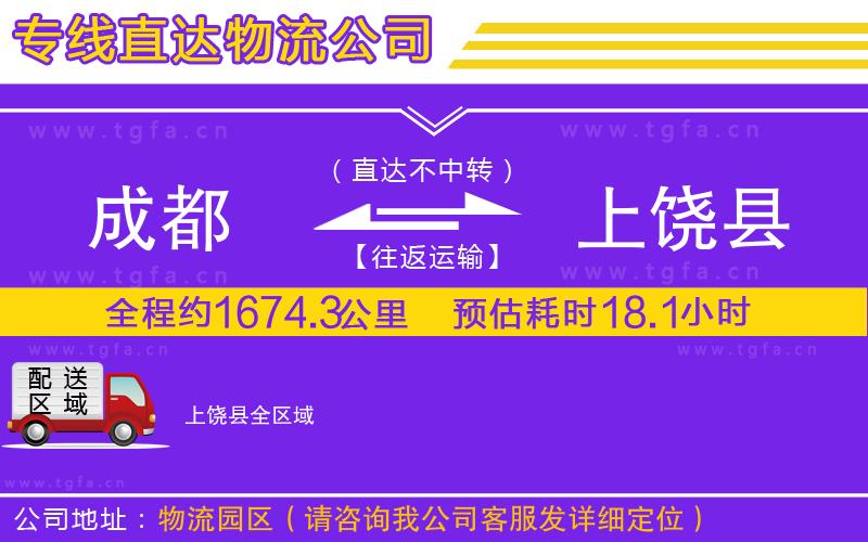 成都到上饒縣物流專線
