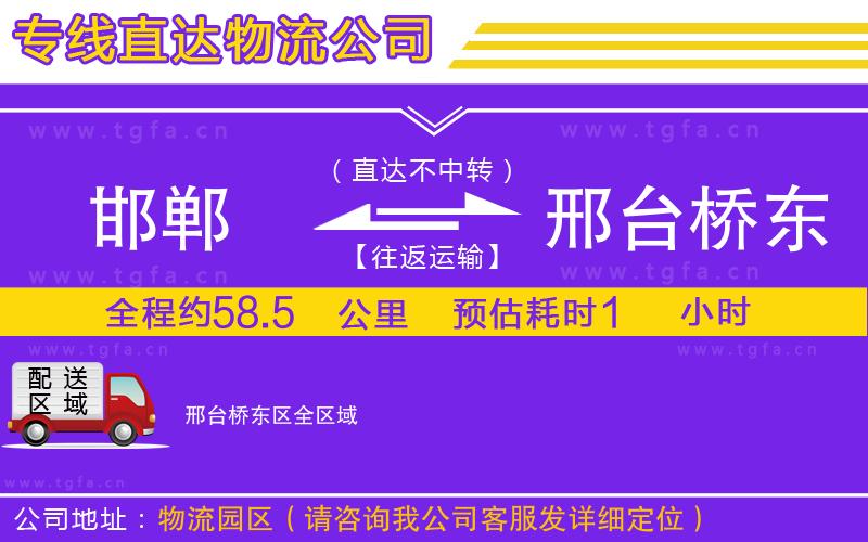 邯鄲到邢臺(tái)橋東區(qū)物流公司