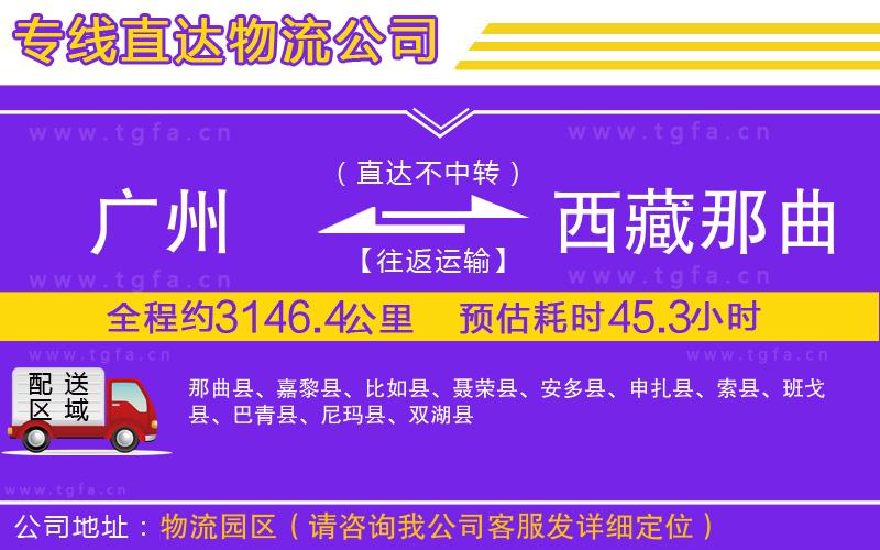 廣州到西藏那曲地區(qū)物流公司