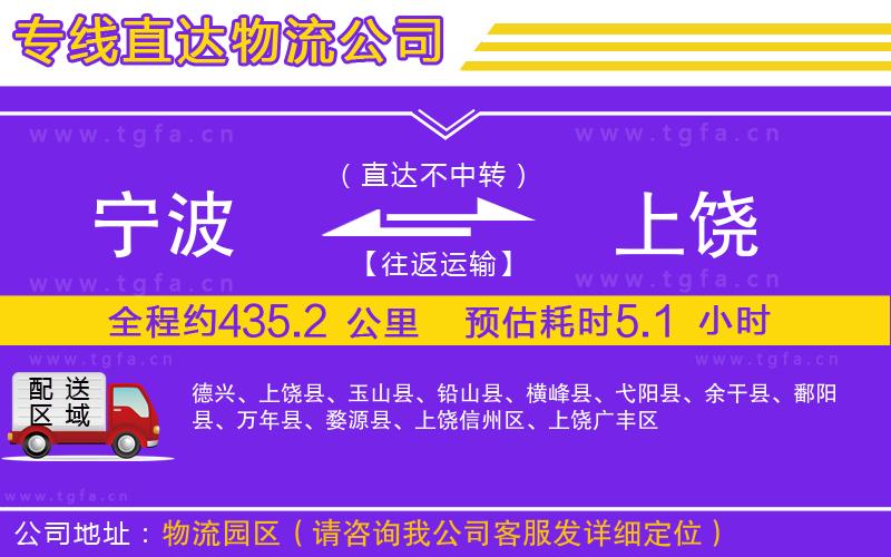 寧波到上饒物流專(zhuān)線