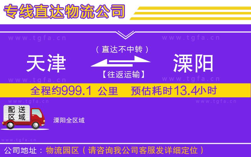 天津到溧陽物流專線