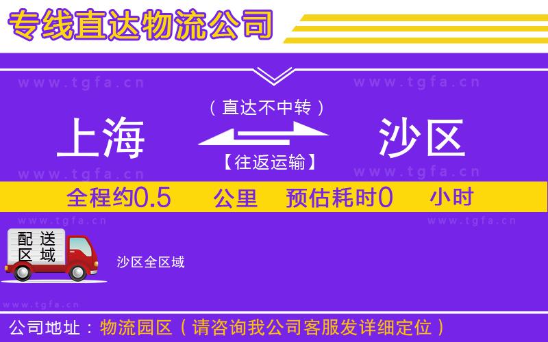 上海到沙區(qū)物流專線