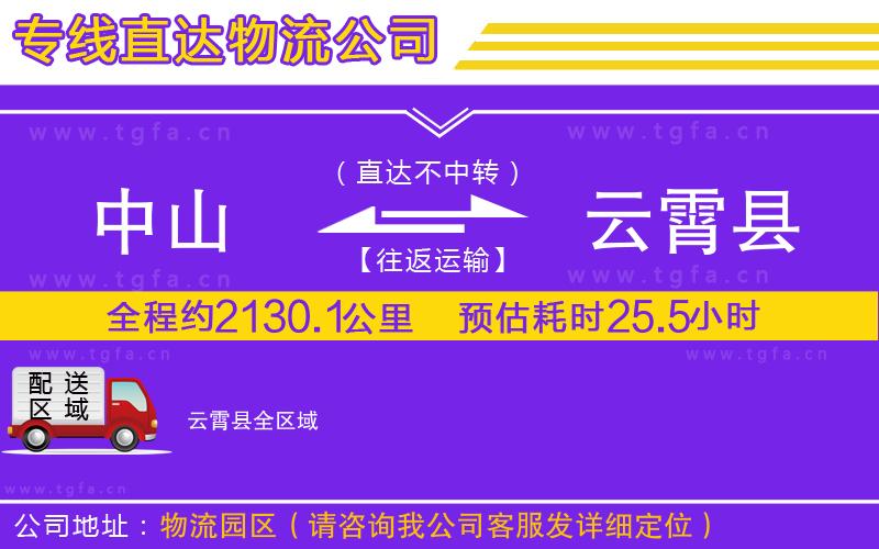 中山到云霄縣物流專(zhuān)線