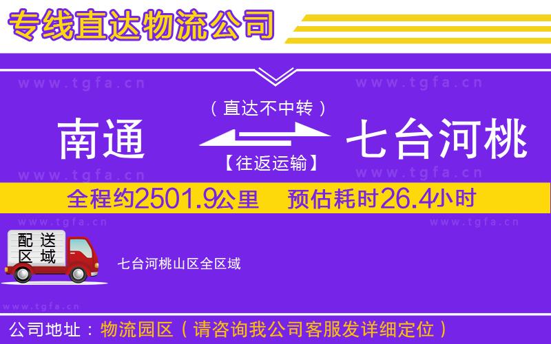 南通到七臺河桃山區(qū)物流公司