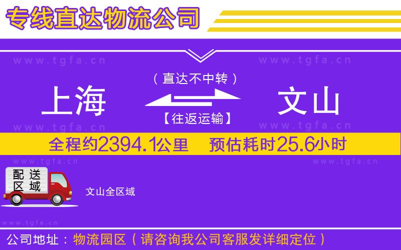 上海到文山物流公司