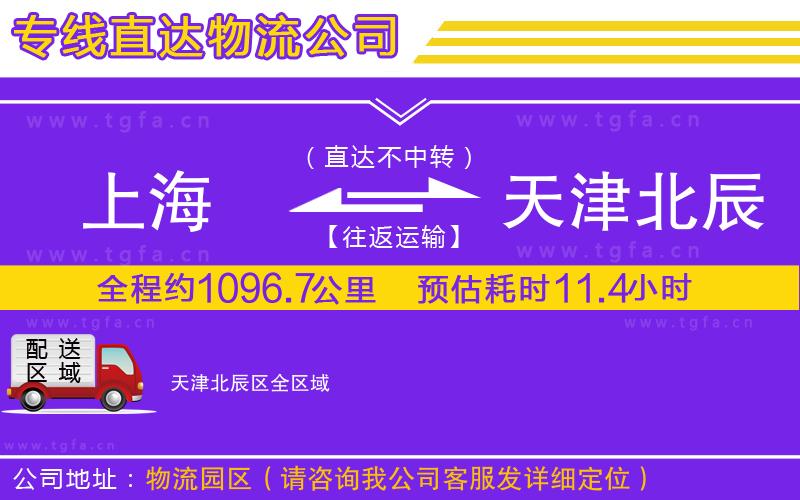 上海到天津北辰區(qū)物流專線