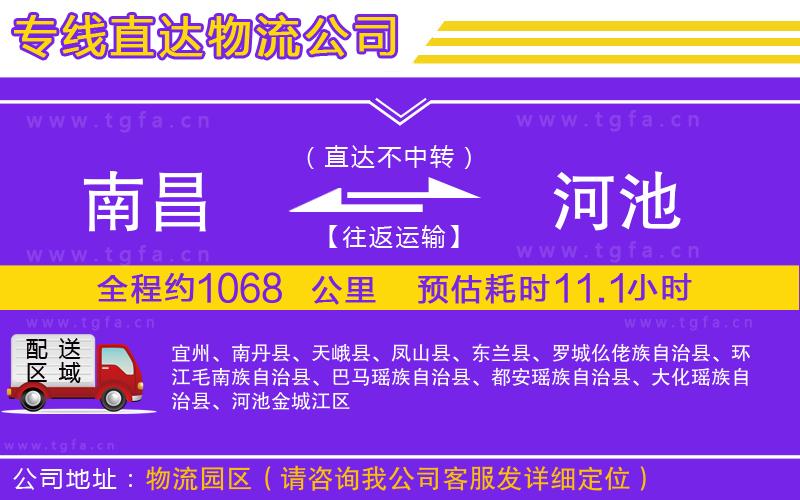 南昌到河池物流專線