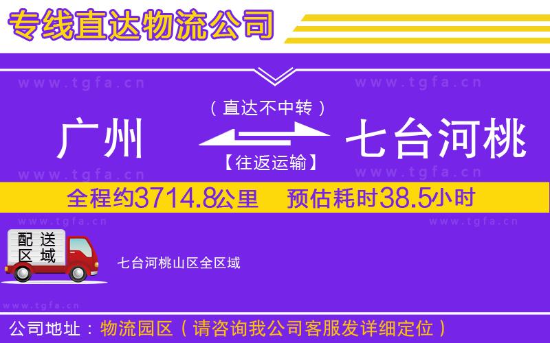廣州到七臺河桃山區(qū)物流專線