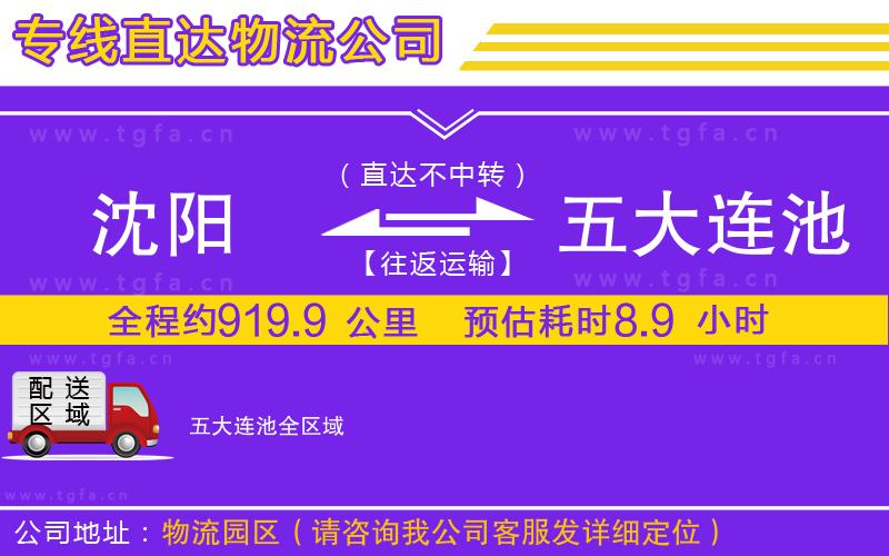 沈陽到五大連池物流專線