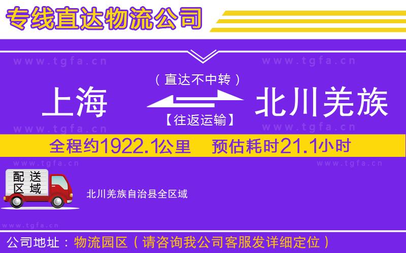 上海到北川羌族自治縣物流專線