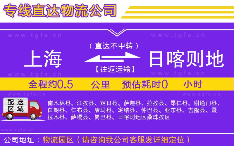 上海到日喀則地區(qū)物流專線