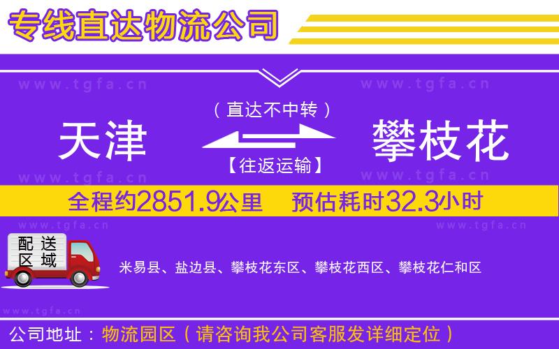 天津到攀枝花物流專線