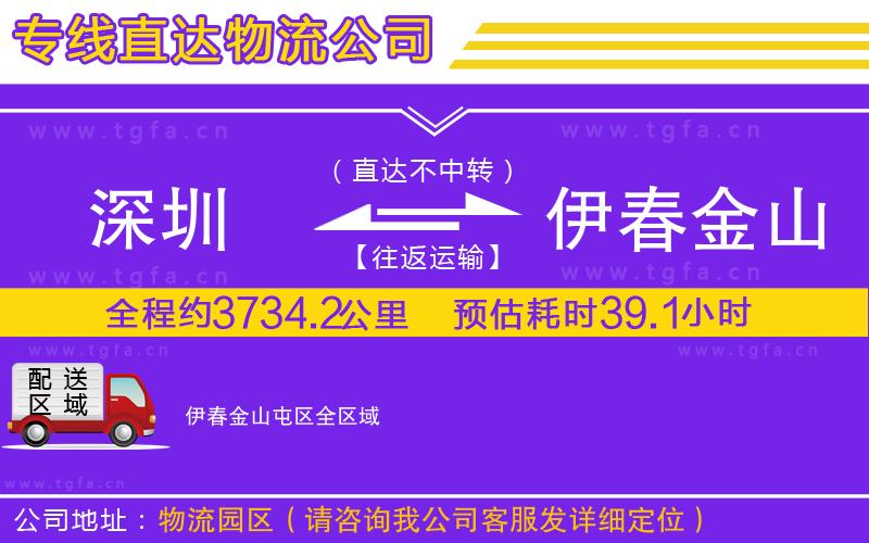 深圳到伊春金山屯區(qū)物流專線