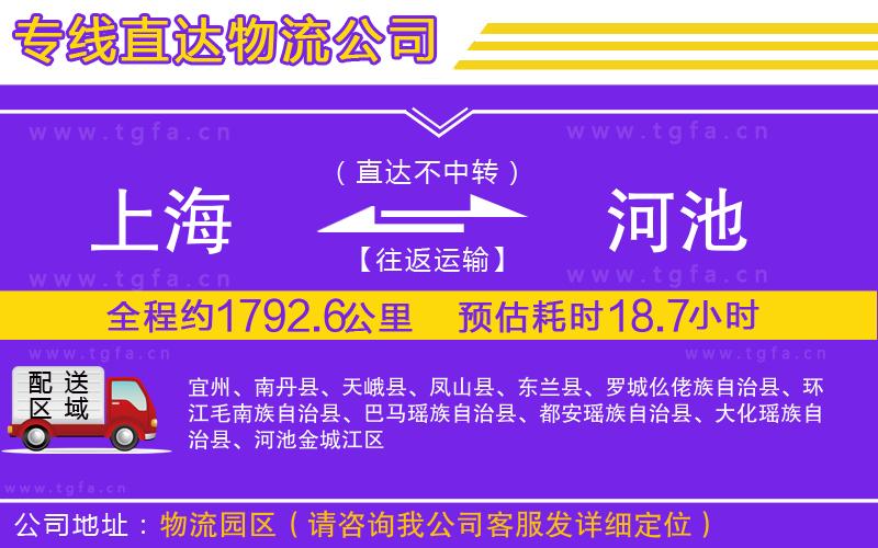 上海到河池物流公司