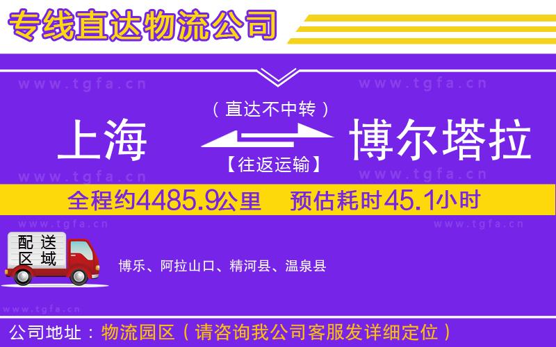 上海到博爾塔拉蒙古自治州物流專線