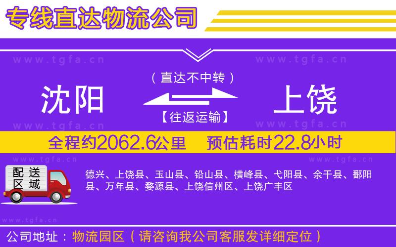 沈陽(yáng)到上饒物流公司