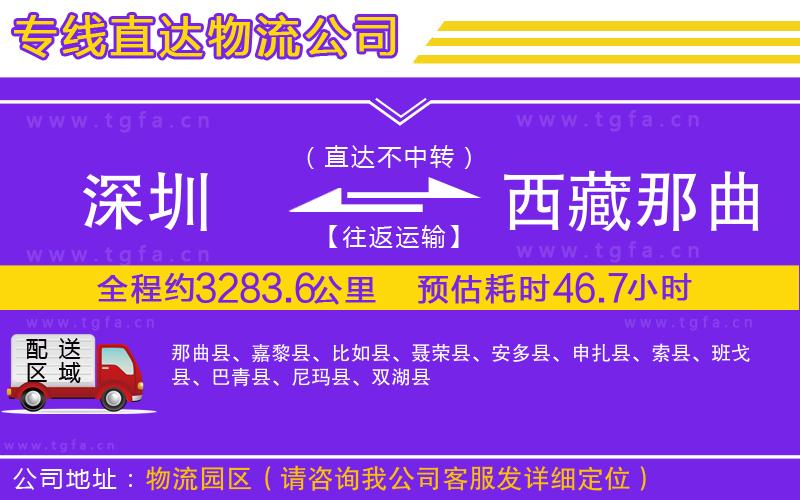 深圳到西藏那曲地區(qū)物流專線