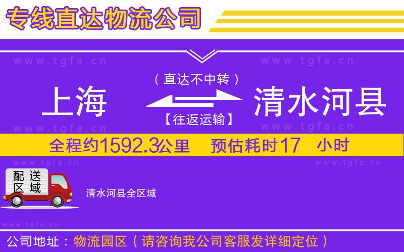 上海到清水河縣物流公司