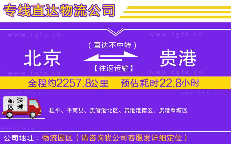 北京到貴港物流專(zhuān)線(xiàn)