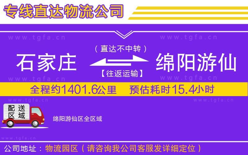 石家莊到綿陽(yáng)游仙區(qū)物流專(zhuān)線(xiàn)