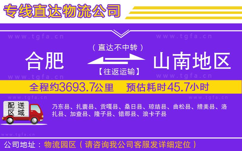 合肥到山南地區(qū)物流公司