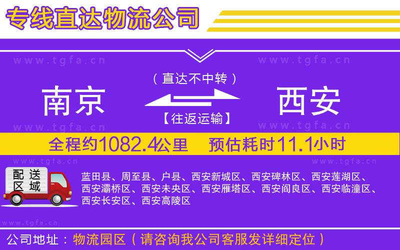 南京到西安物流專線