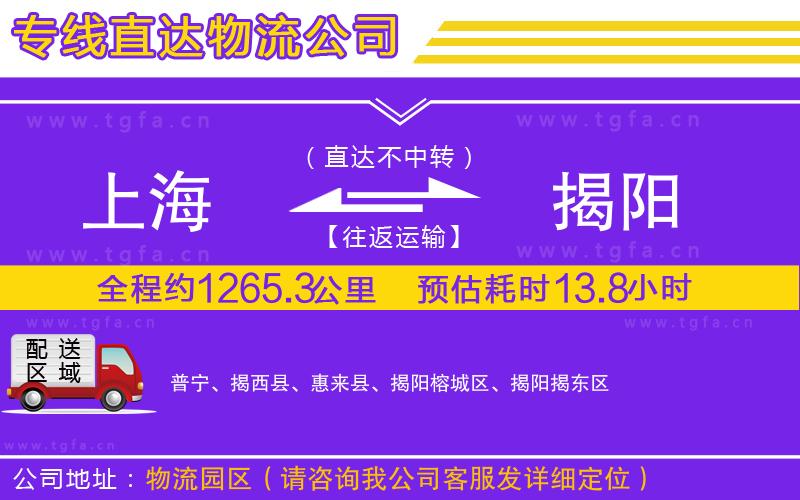 上海到揭陽物流公司
