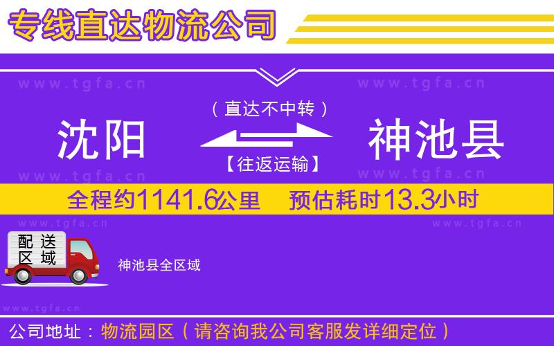 沈陽到神池縣物流公司