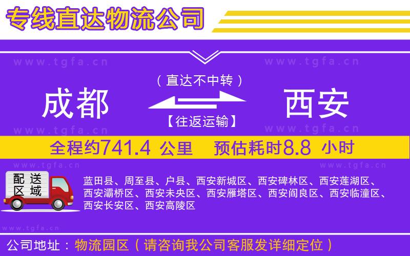 成都到西安物流專線