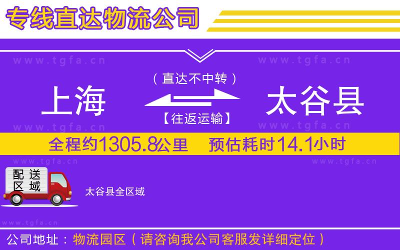 上海到太谷縣物流專線