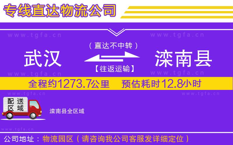 武漢到灤南縣物流公司