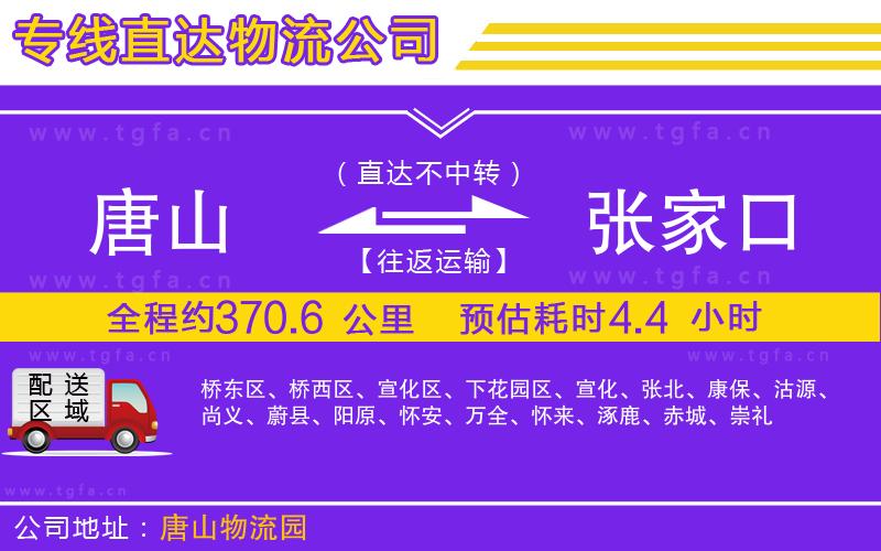 唐山到張家口物流公司