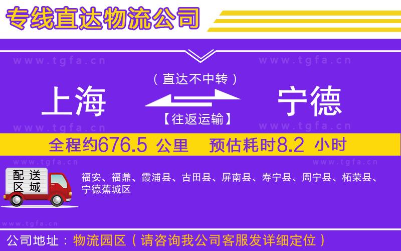 上海到寧德物流專(zhuān)線