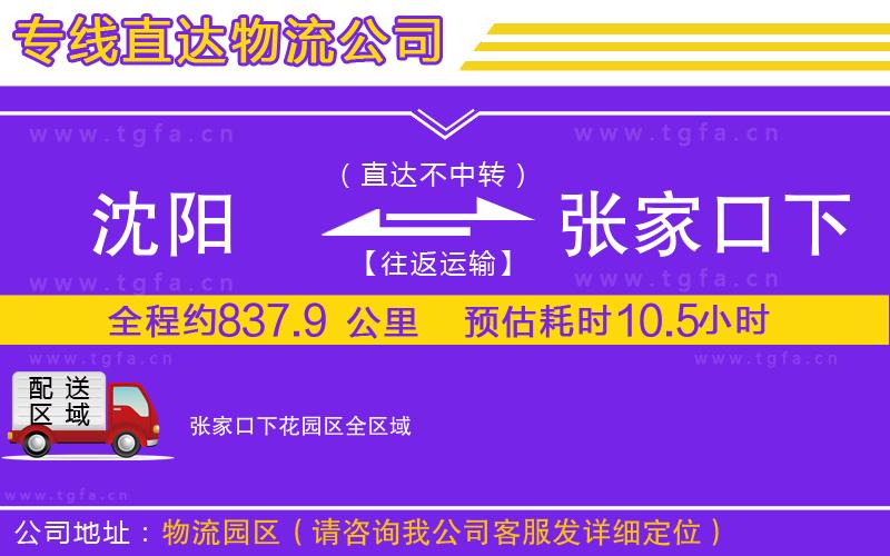 沈陽(yáng)到張家口下花園區(qū)物流專(zhuān)線(xiàn)