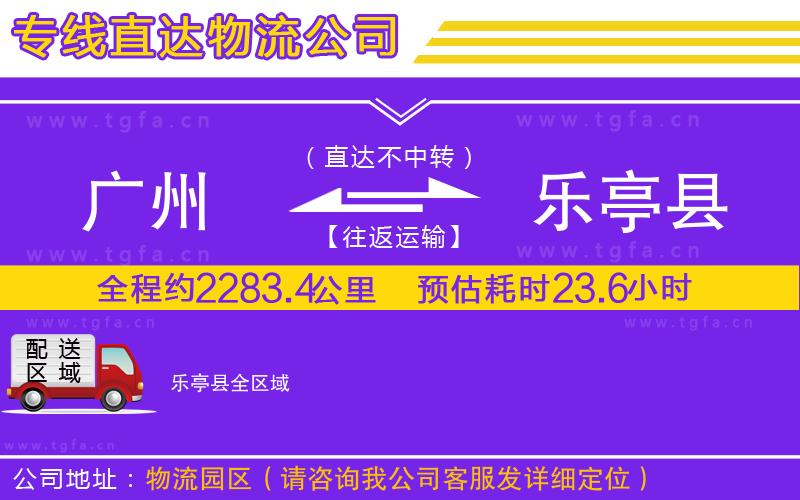 廣州到樂亭縣物流公司