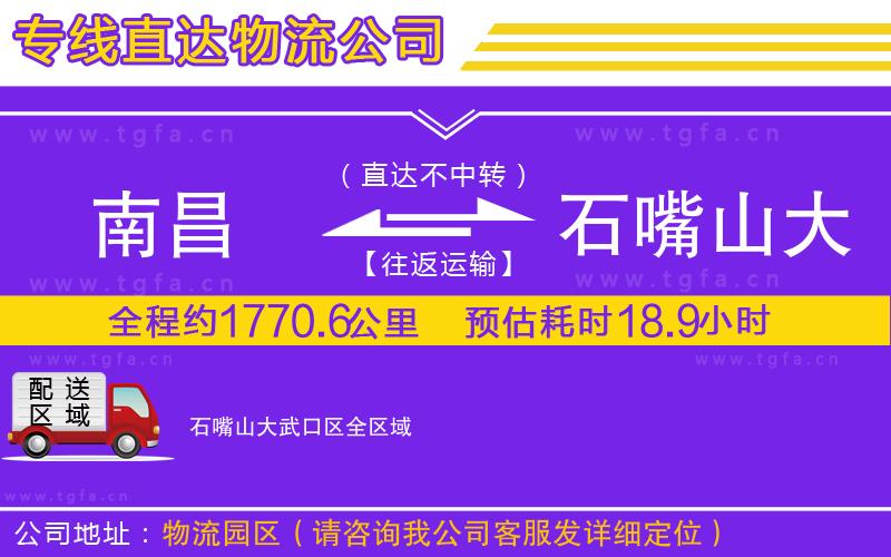 南昌到石嘴山大武口區(qū)物流專線