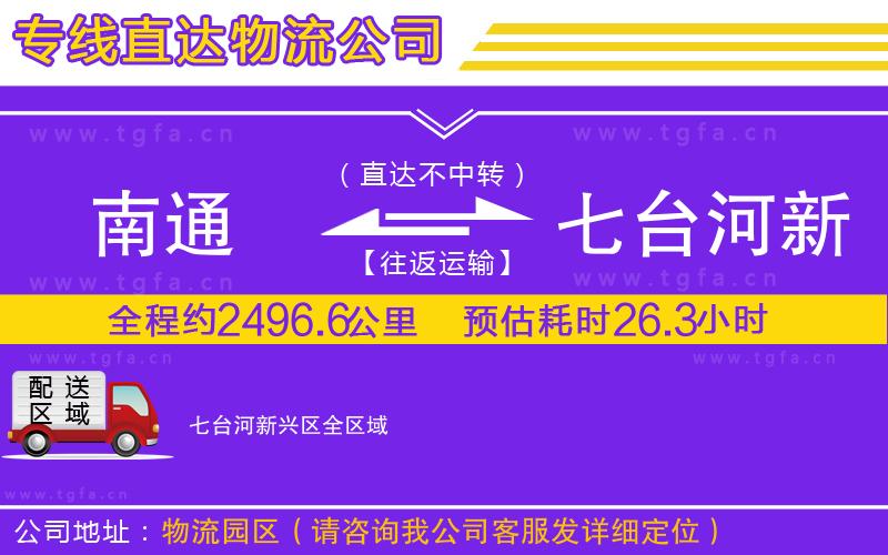 南通到七臺河新興區(qū)物流公司