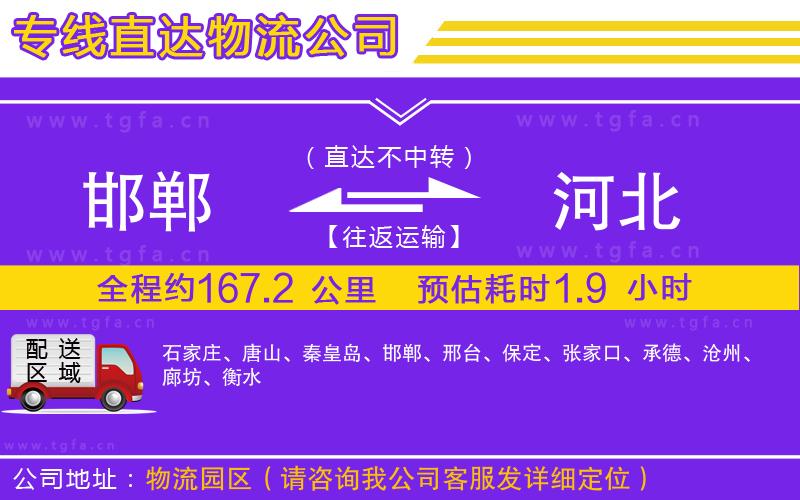 邯鄲到河北物流專線