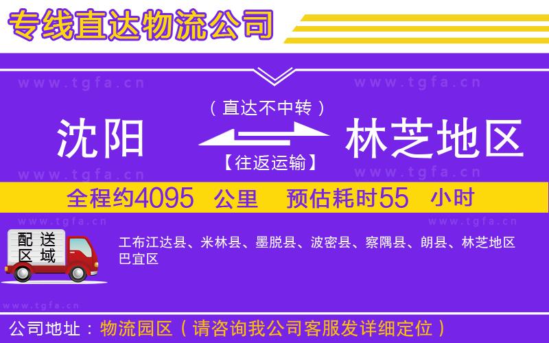 沈陽到林芝地區(qū)物流公司