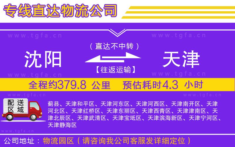 沈陽(yáng)到天津物流專(zhuān)線