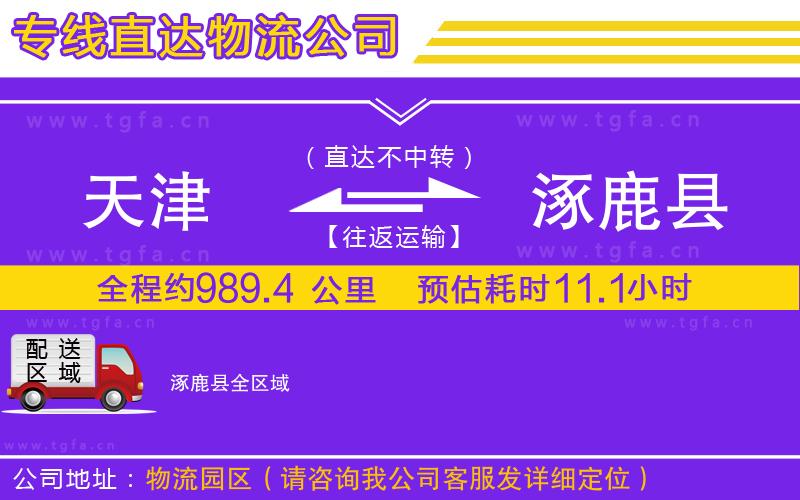 天津到涿鹿縣物流公司