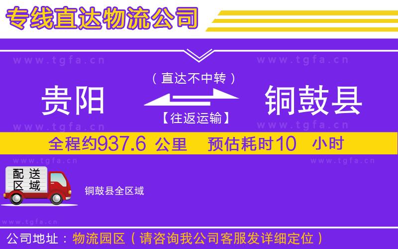 貴陽到銅鼓縣物流公司