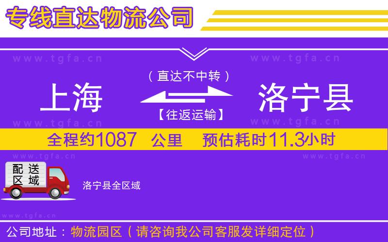 上海到洛寧縣物流專線