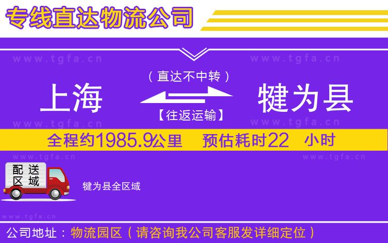 上海到犍為縣物流公司