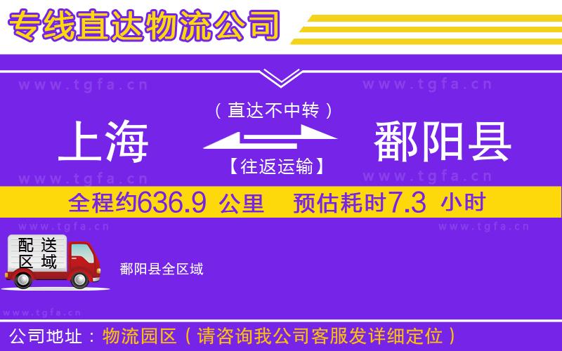 上海到鄱陽(yáng)縣物流專線